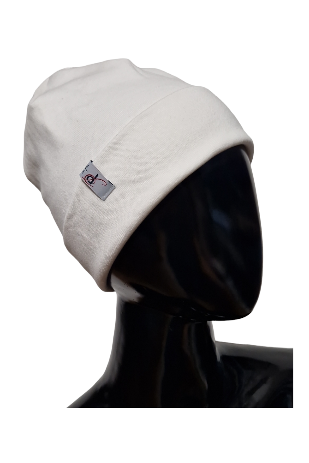 Beanie Mütze Baumwolle Altweiss