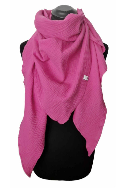 Einfarbige Musselintuch Pink
