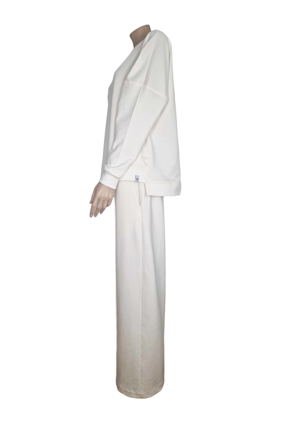 Sommersweat Pullover Wollweiss