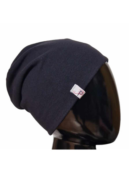 Wendebeanie Mütze Baumwolle Sterne marine