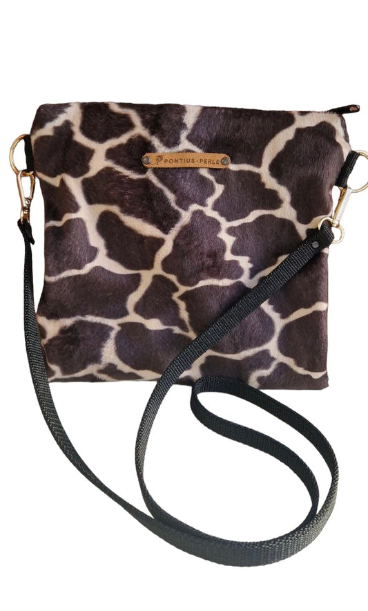 Giraffe – Schultertasche aus Samt