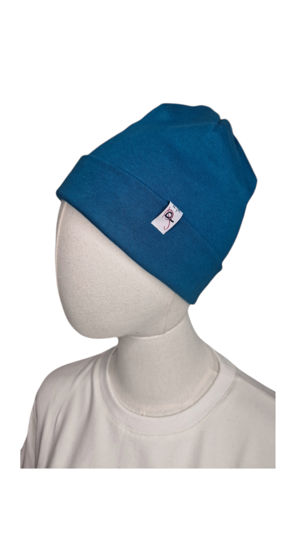 Beanie Mütze Baumwolle Petrol