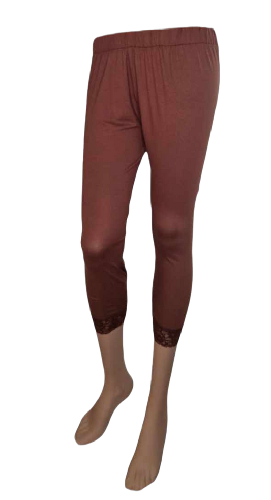 Capri Leggings Mittelbraun