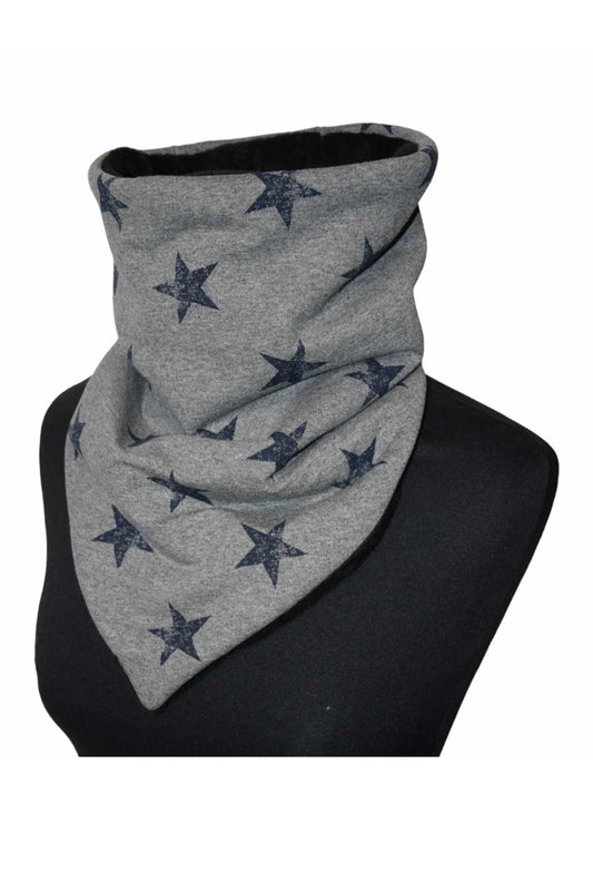 Kuscheliges Dreiecksloop Terry Sterne Mittelgrau