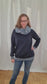 Dicker Winter Hoodie Blumen-Glitzer