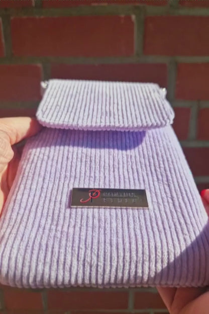 Handytasche zum Umhängen Cord Lavendel