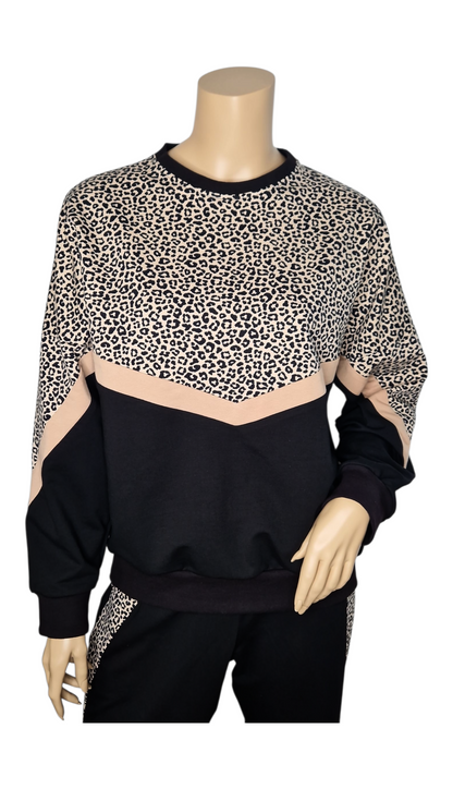 Leoparden Sweatshirt