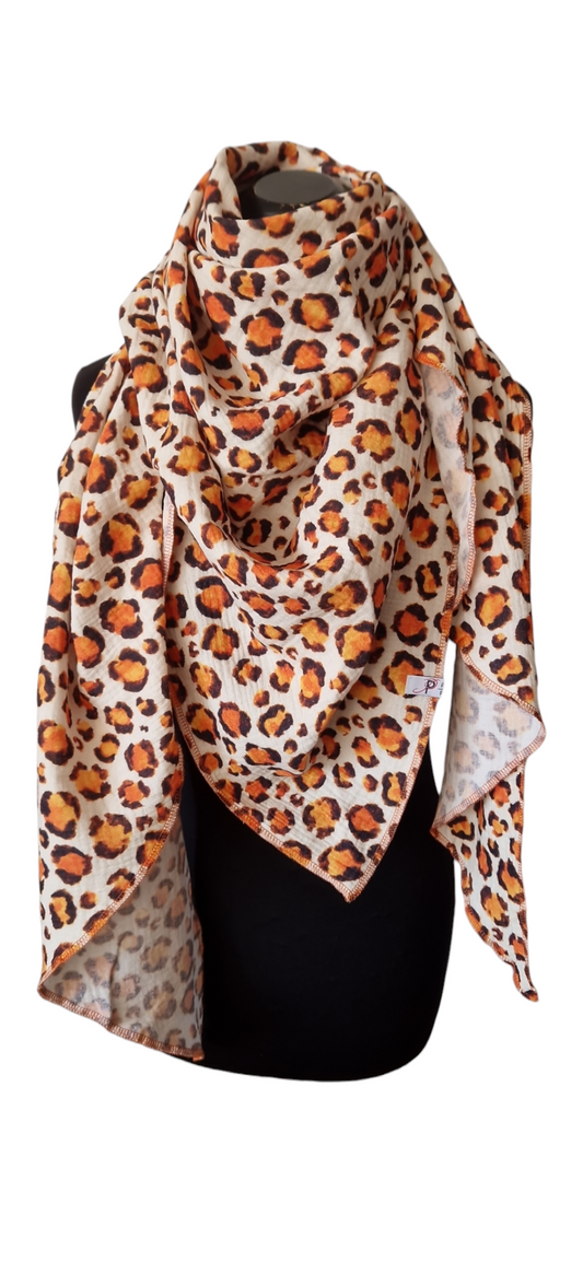 Leoparden Musselintuch
